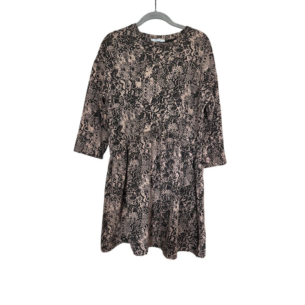 Zara Reptile Snake Print Dress Size Small